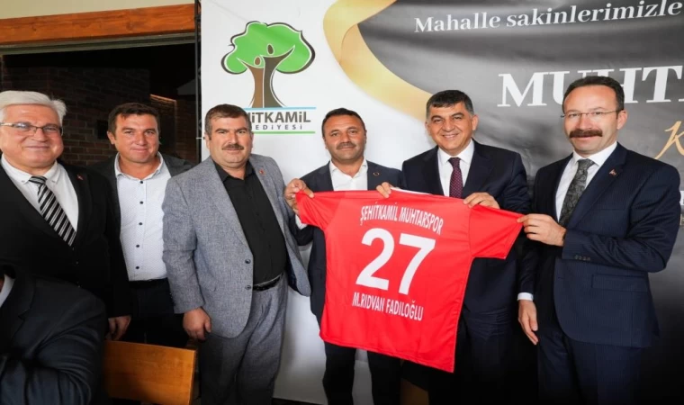 Fadıloğlu ile Yamlı, muhtarlar gününü kutladı