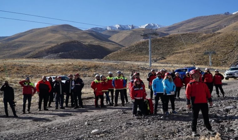 Kayseri Erciyes’te kurtarma tatbikatı