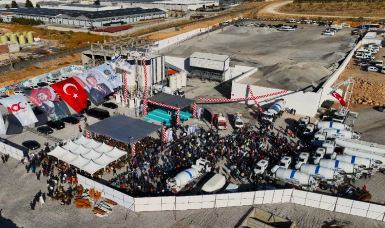 Malatya Büyükşehir’in beton santrallerine toplu açılış