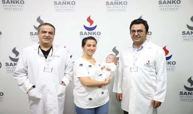 SANKO Üniversitesi Hastanesi'nde bebeğe başarılı operasyon