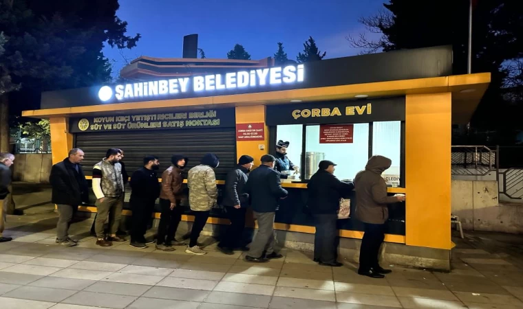 Şahinbey’de her gün 14 bin kişiye çorba ikramı