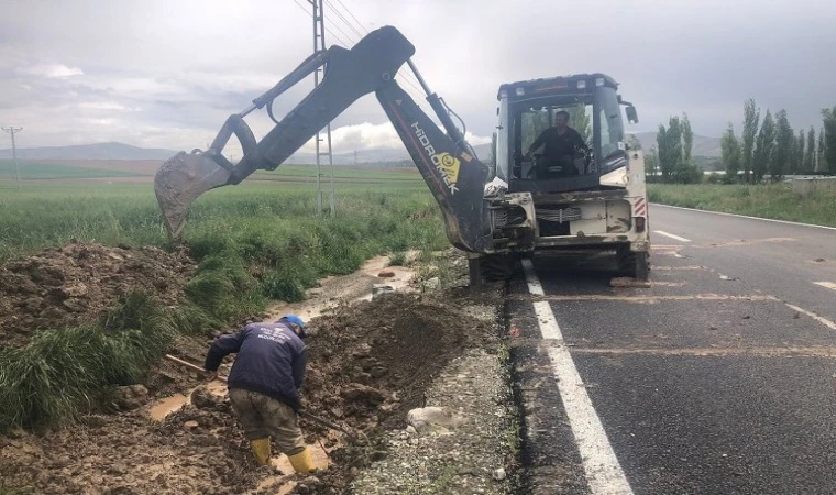 Kayseri Bünyan’da sağanağa karşı önlem