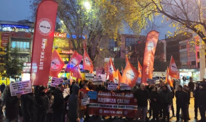 Gaziantep’te BİRTEK-SEN’den Asgari Ücret Protestosu